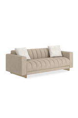 Cream Channel-Tufted Sofa | Caracole Well Balanced | Oroa.com