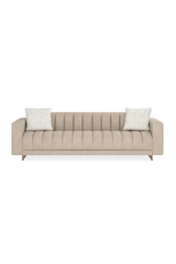 Cream Channel-Tufted Sofa | Caracole Well Balanced | Oroa.com