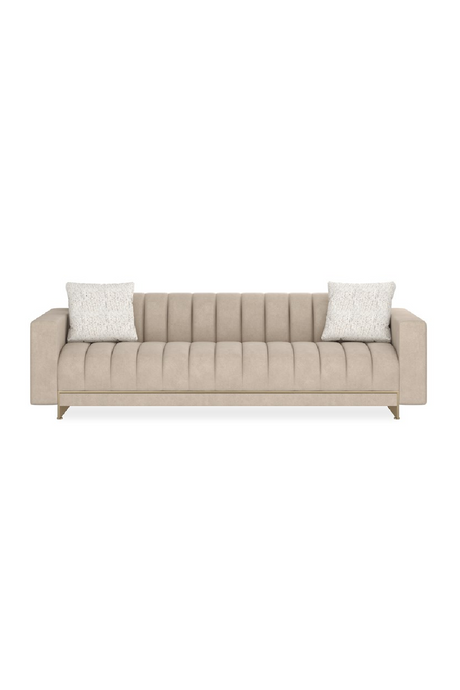 Cream Channel-Tufted Sofa | Caracole Well Balanced | Oroa.com