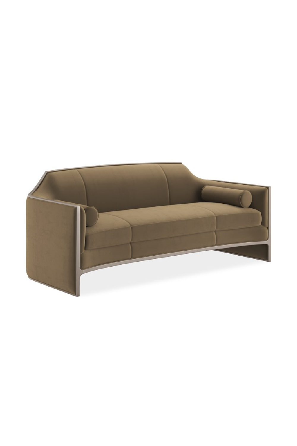 Velvet Angular Sofa | Caracole The Cat's Meow | Oroa.com