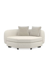 Ivory Linen Sectional Chair | Caracole Lumi | Oroa.com