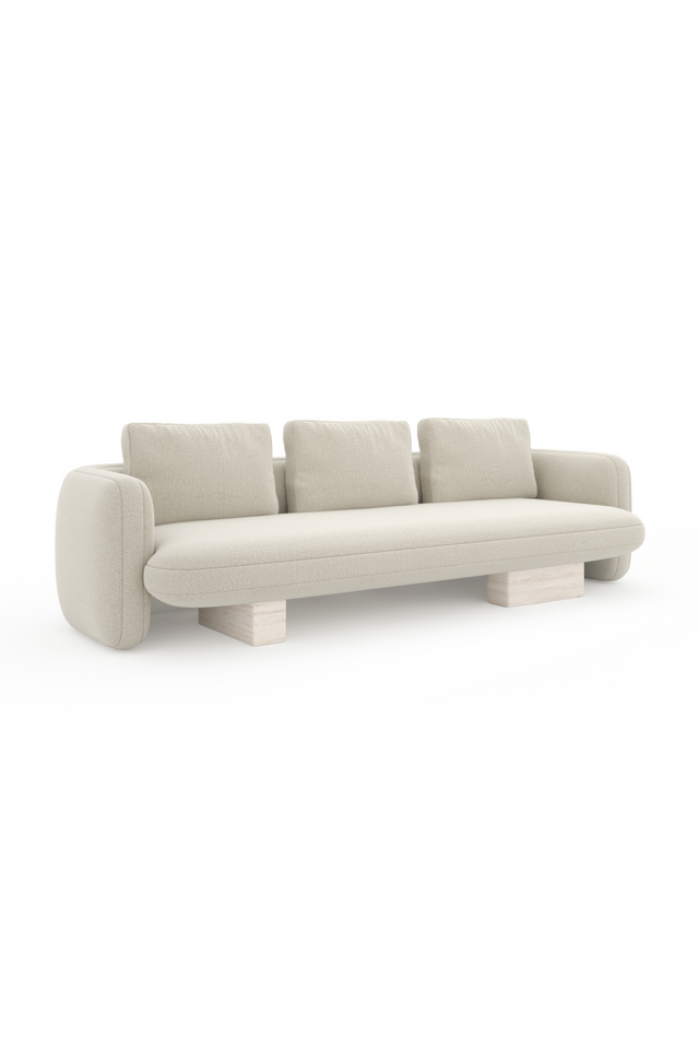 Ecru Linen Sofa | Caracole Overlap | Oroa.com