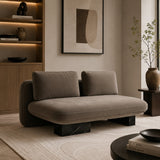 Velvet Upholstered Loveseat | Caracole Overlap