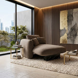 Taupe Velvet Left Chaise | Caracole Overlap