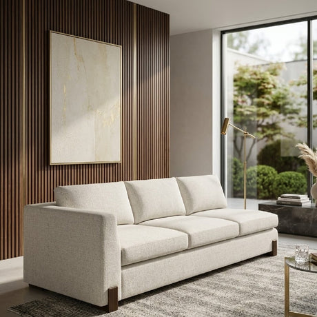 Woven Fabric Single-Armed Sofa | Caracole Counter Balance