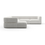 Ribbed Linen Sectional Chaise | Caracole Rhythm