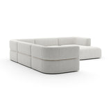 Ribbed Linen Sectional Chaise | Caracole Rhythm