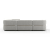 Ribbed Linen Sectional Chaise | Caracole Rhythm
