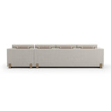 Beige Woven Chaise Lounge L | Caracole Counter Balance
