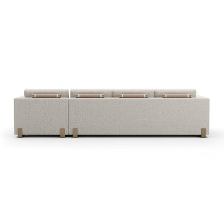 Beige Woven Chaise Lounge L | Caracole Counter Balance