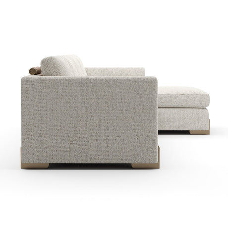 Beige Woven Chaise Lounge L | Caracole Counter Balance
