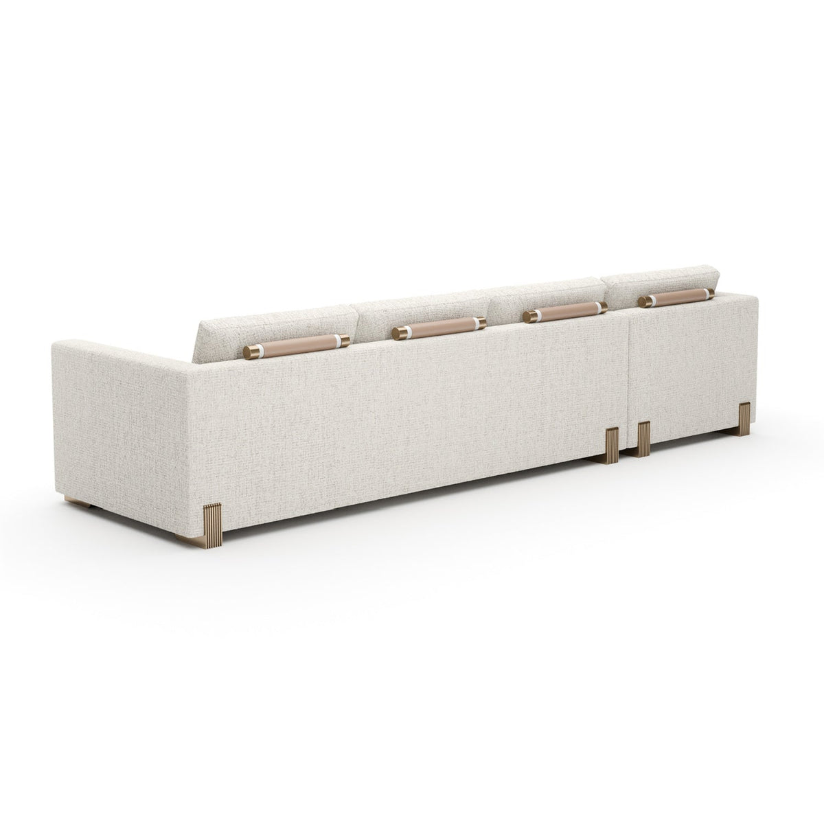 Beige Woven Chaise Lounge L | Caracole Counter Balance