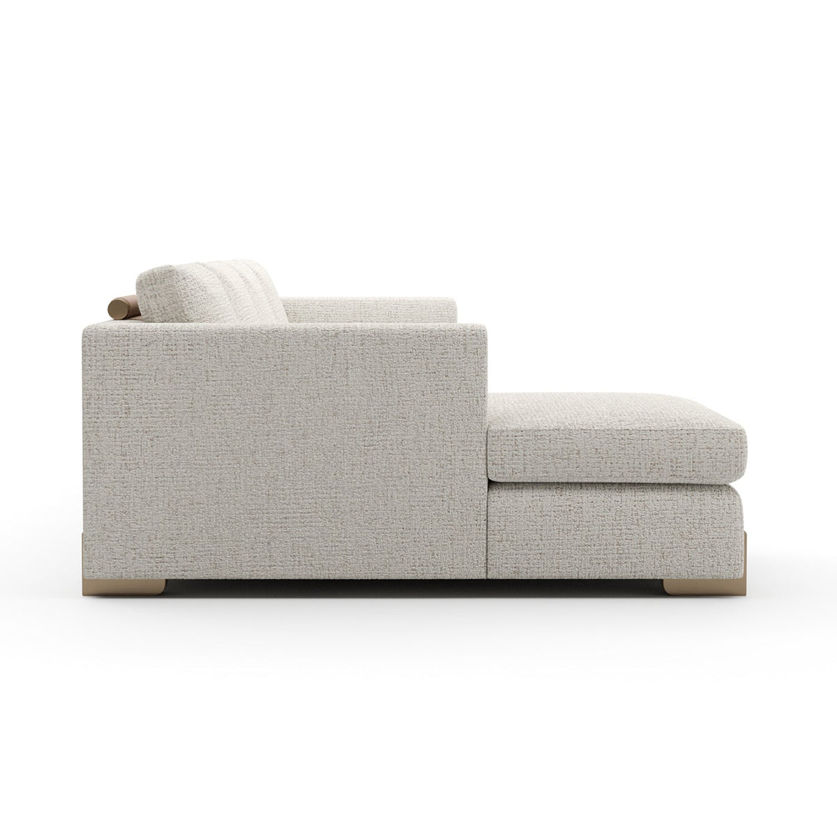 Beige Woven Chaise Lounge L | Caracole Counter Balance