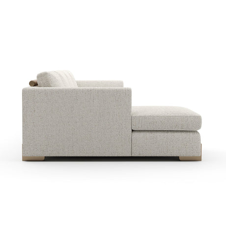 Beige Woven Chaise Lounge L | Caracole Counter Balance