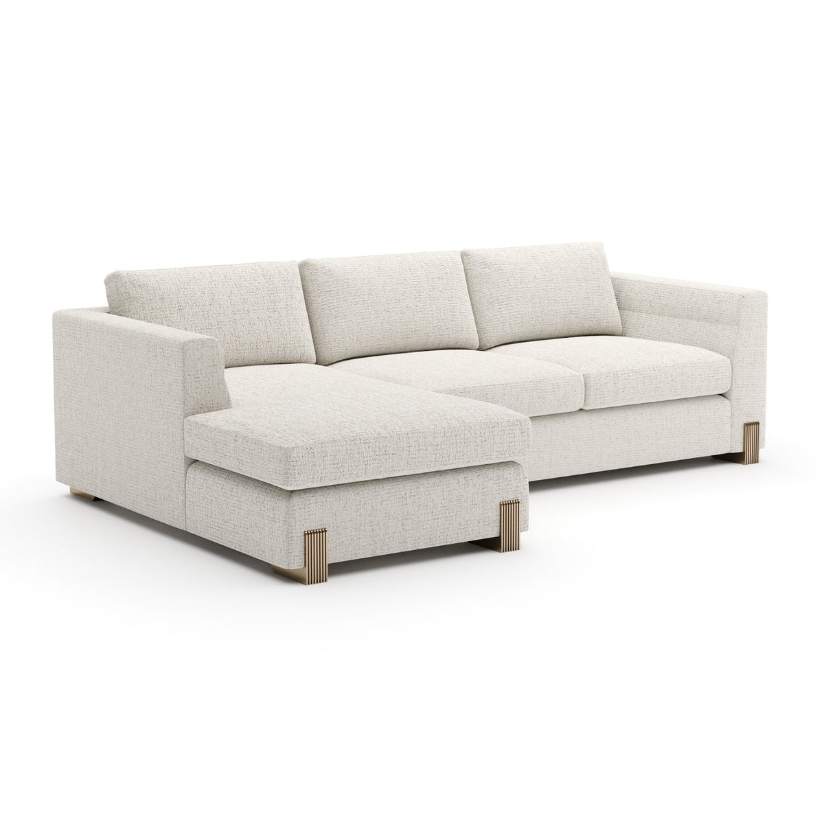 Beige Woven Chaise Lounge S | Caracole Counter Balance