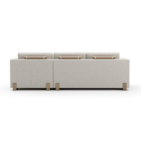 Beige Woven Chaise Lounge S | Caracole Counter Balance