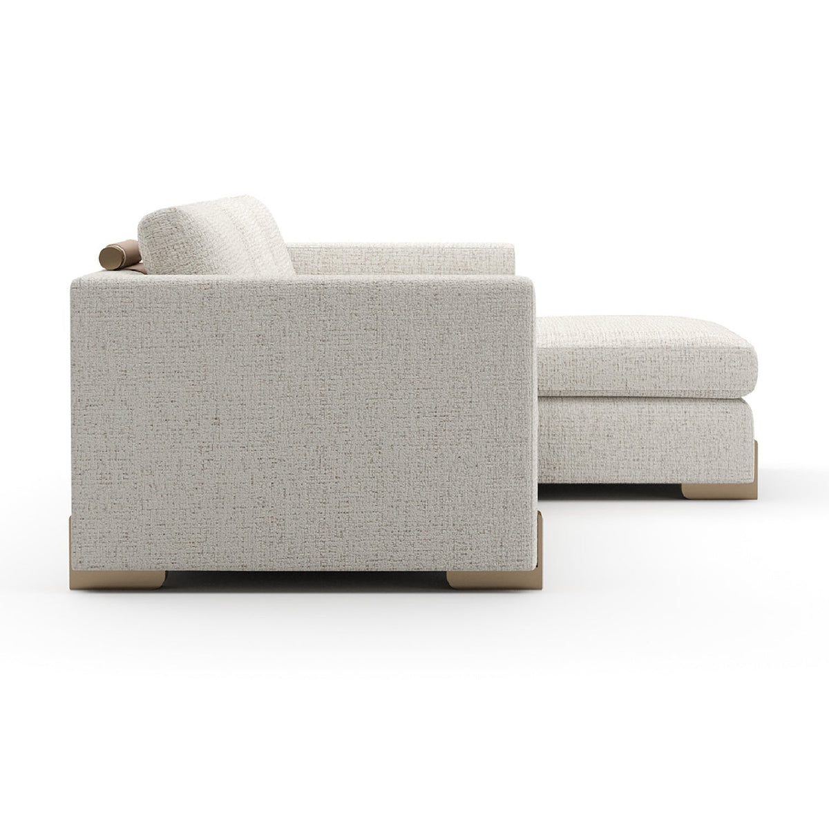 Beige Woven Chaise Lounge S | Caracole Counter Balance