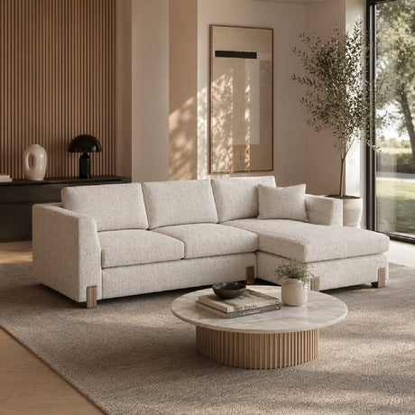 Beige Woven Chaise Lounge S | Caracole Counter Balance