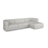 Ribbed Linen Sectional Sofa | Caracole Rhythm
