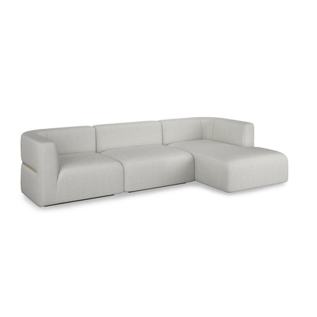 Ribbed Linen Sectional Sofa | Caracole Rhythm