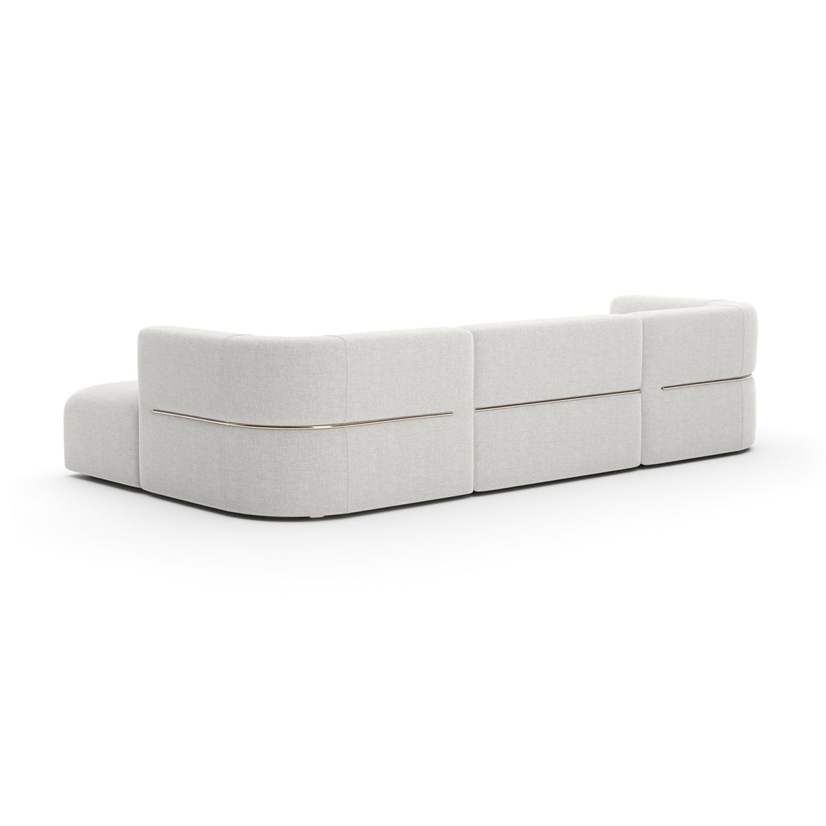 Ribbed Linen Sectional Sofa | Caracole Rhythm