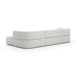 Ribbed Linen Sectional Sofa | Caracole Rhythm