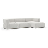 Ribbed Linen Sectional Sofa | Caracole Rhythm