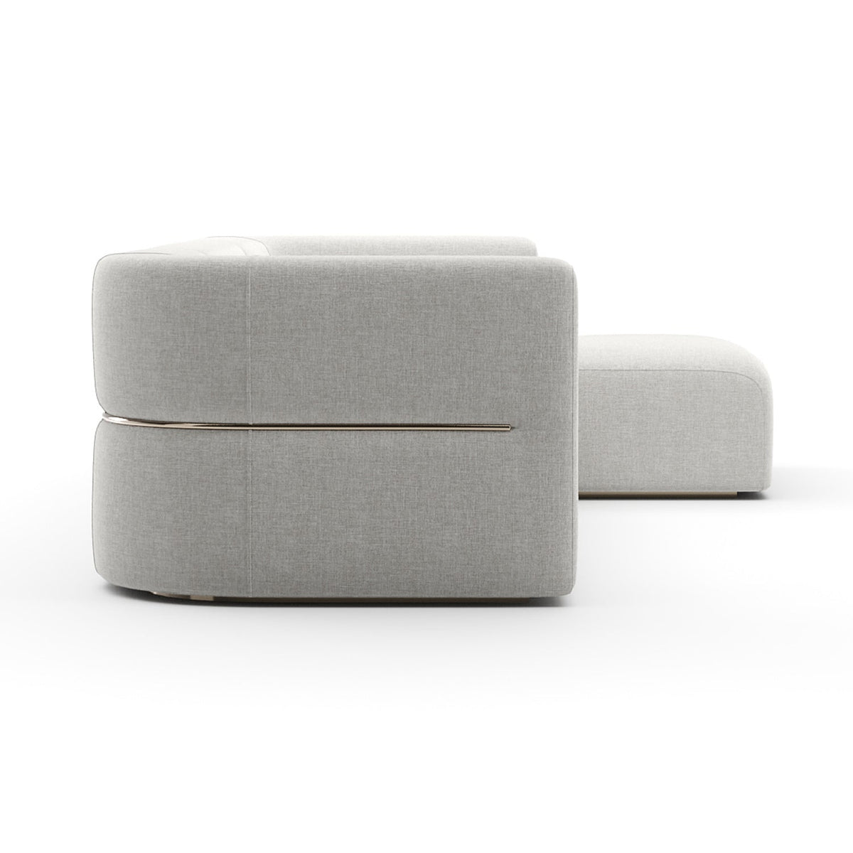 Ribbed Linen Sectional Sofa | Caracole Rhythm