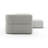 Ribbed Linen Sectional Sofa | Caracole Rhythm