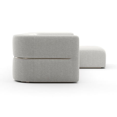Ribbed Linen Sectional Sofa | Caracole Rhythm