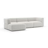Ribbed Linen Sectional Sofa | Caracole Rhythm