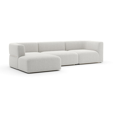 Ribbed Linen Sectional Sofa | Caracole Rhythm