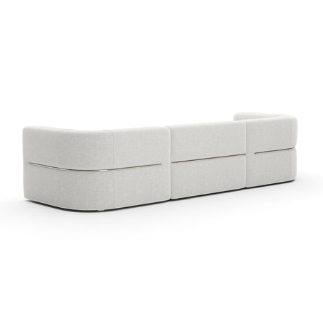 Ribbed Linen Sectional Sofa | Caracole Rhythm