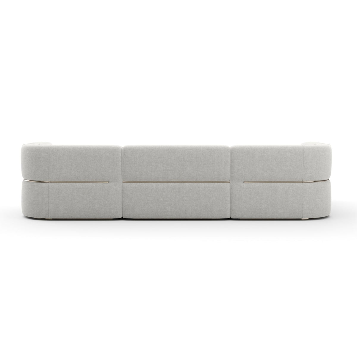 Ribbed Linen Sectional Sofa | Caracole Rhythm