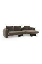 Linen Right Chaise Sectional Sofa S | Caracole Overlap | Oroa.com