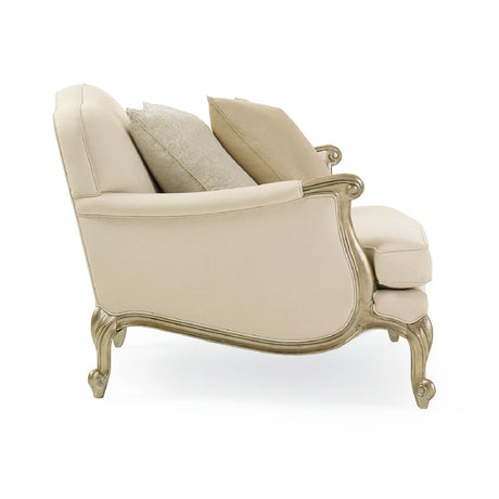 White French-Inspired Lounge Chair | Caracole Savoir Faire