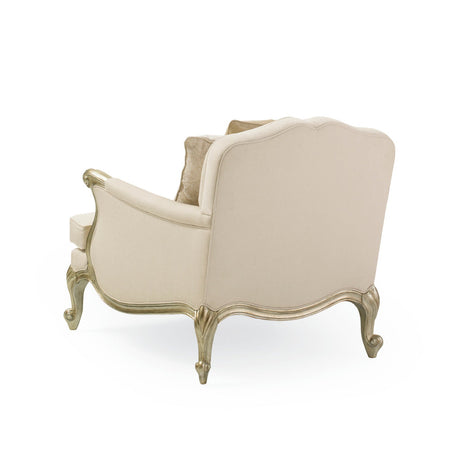 White French-Inspired Lounge Chair | Caracole Savoir Faire