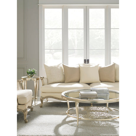White French-Inspired Lounge Chair | Caracole Savoir Faire