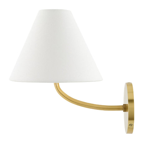 Modern European furniture - White Empire Linen Wall Lamp - www.oroa.com