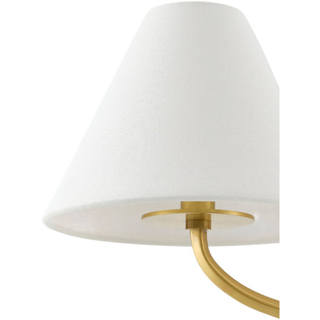 Modern European furniture - White Empire Linen Wall Lamp - www.oroa.com