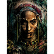 Indian Portrait Tribal Face photographic art print by Cobra Art