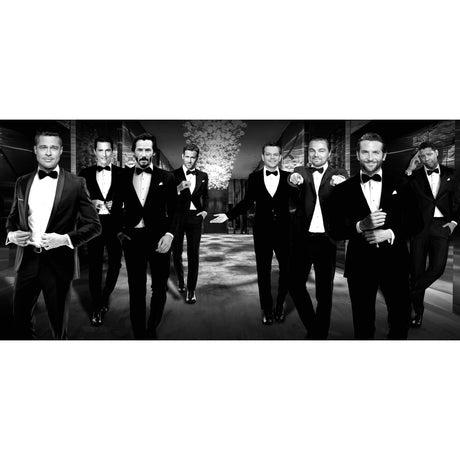 Oscar Night Iconic Men Art Print by Cobra Art