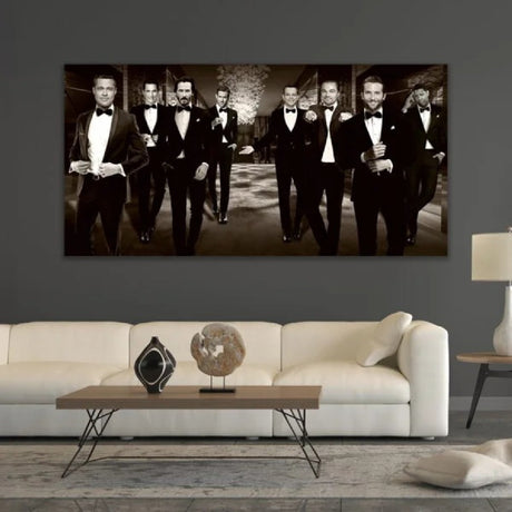 Oscar Night Iconic Men Art Print by Cobra Art, alternate view 2