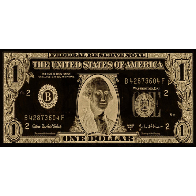 Gold Dollar Money-Themed Wall Art art print by Cobra Art