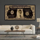 Gold Dollar Money-Themed Wall Art art print by Cobra Art, alternate view 2