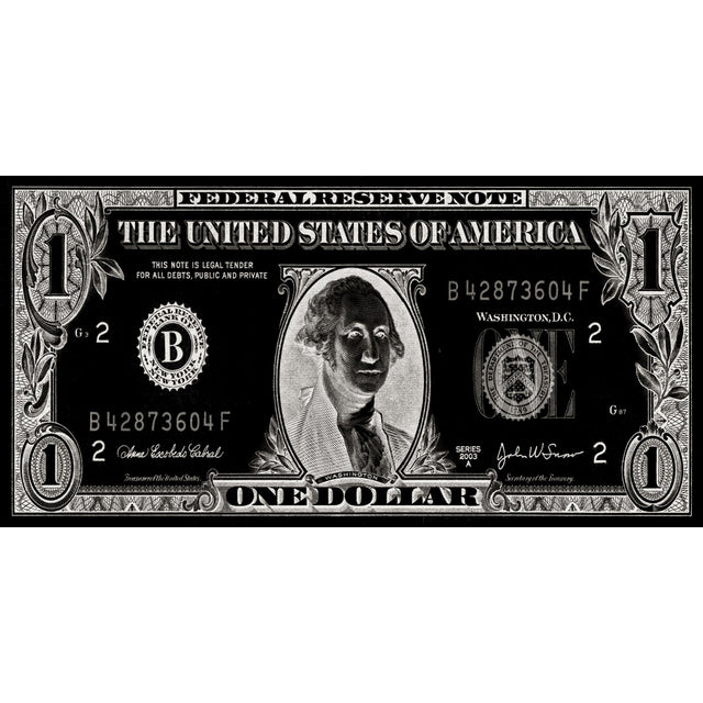 Silver Dollar Banknote Wall Art art print by Cobra Art