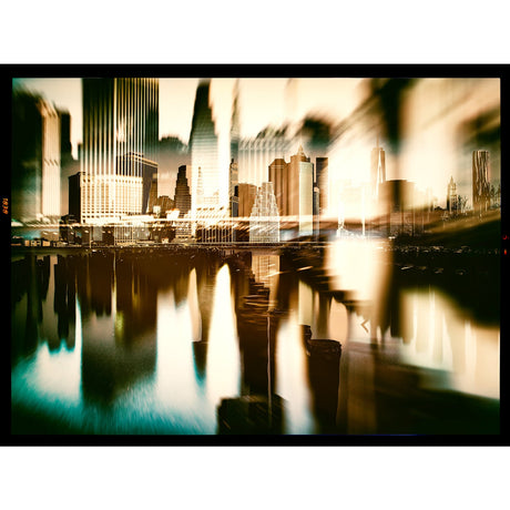 New York Skyline Cityscape Relection photographic art print by Cobra Art