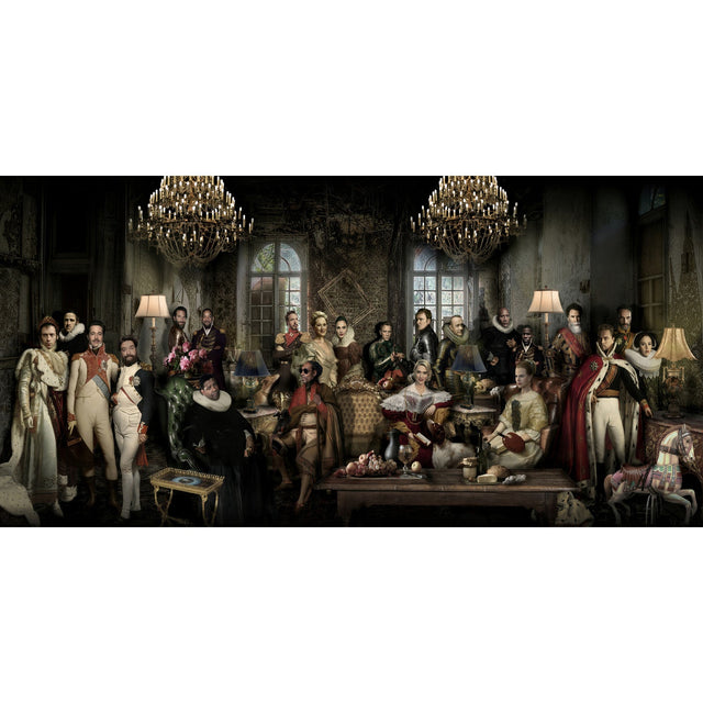 Hollywood Golden Age Superstars in Royal Dresses Artwork art print by Cobra Art