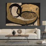 Never Ending Story Brown & Black Abstract Art art print by Cobra Art, alternate view 2