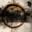 Abstract Weathered Brown Circle photographic art print by Cobra Art